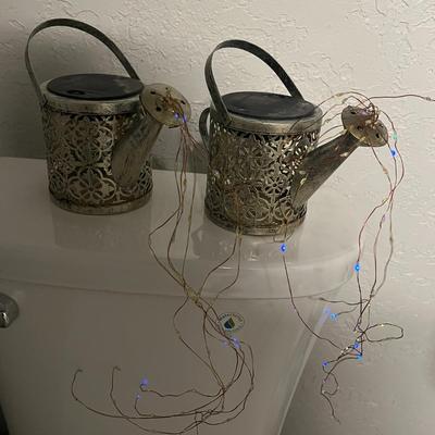 2 Solar Watering Can Lights