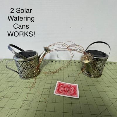 2 Solar Watering Can Lights