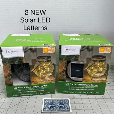 Mainstays 5.5" Crackle Glass Solar Powered Jar Light With Warm White Led Lights
