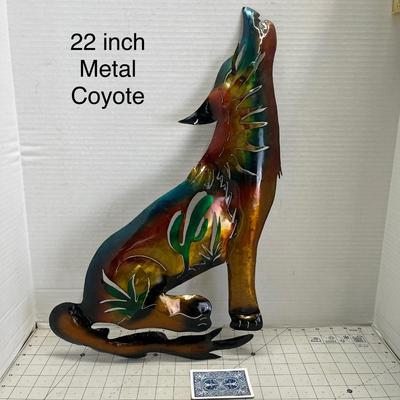 Metal Coyote/Wolf Wall Decor