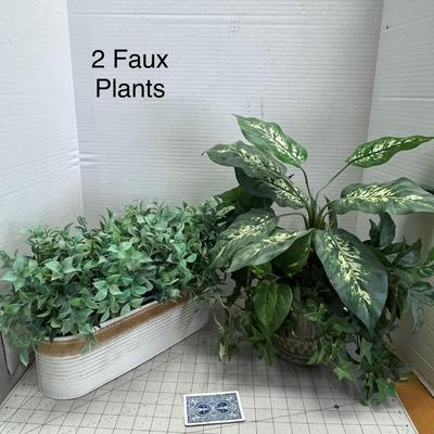 2 Artificial Faux Plants