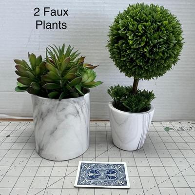 2 Artificial Faux Plants