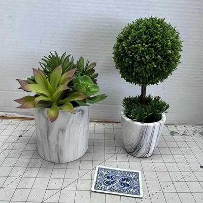 2 Artificial Faux Plants