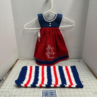 Patriotic Bundle ( headbands & dish towels)