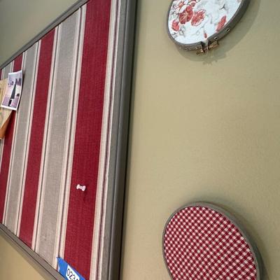 Handmade Push Pin Board w/ Matching Sewing Wall Decor
