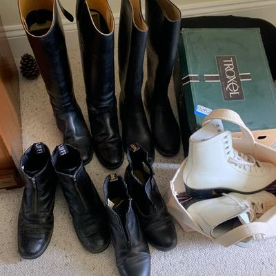 Equestrian Lot Riding Boots Hat +++