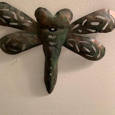 Metal Dragonfly Wall Decor