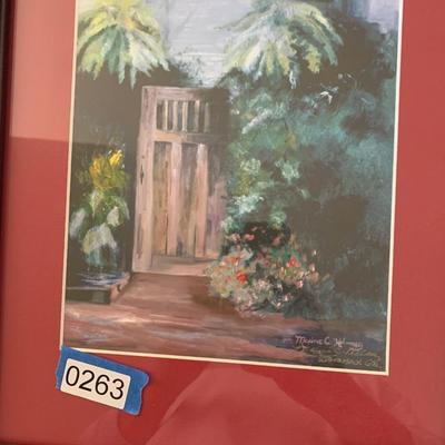 TWO Maxine Helmey Signed / Framed Art