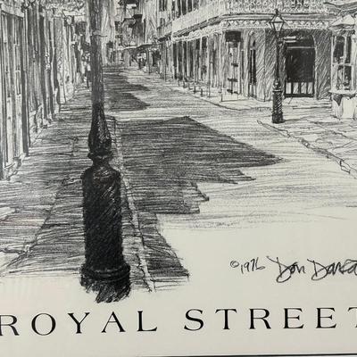 Don Davey “Royal Street” Framed Print, 1976