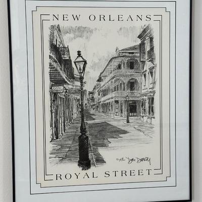 Don Davey “Royal Street” Framed Print, 1976