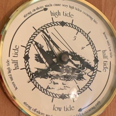 Assorted Nautical Lot Fishing Reels Tide Clock Decor
