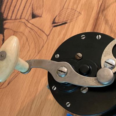 Assorted Nautical Lot Fishing Reels Tide Clock Decor