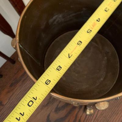 Copper & Brass Footed Planter