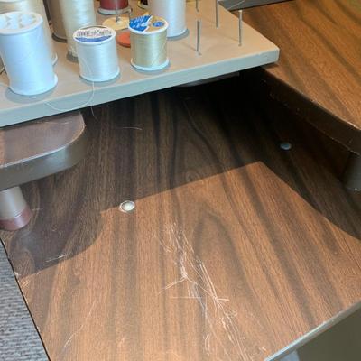 MCM Sewing Table W/ Supplies