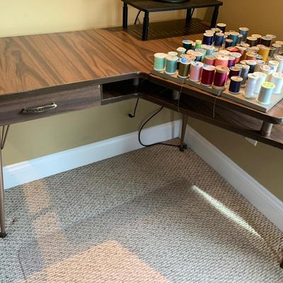 MCM Sewing Table W/ Supplies