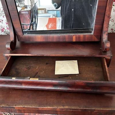Dresser mirror with drawer