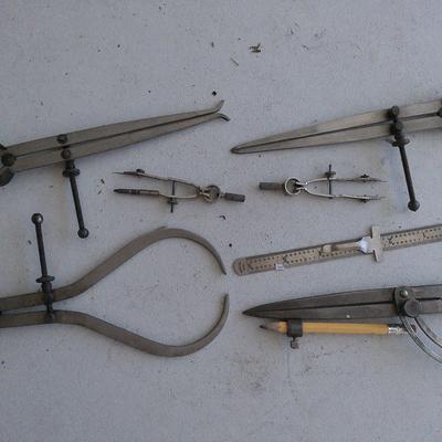 Vintage Calipers and Scale
