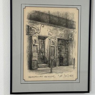 Don Davey “Preservation Hall” Framed, 1984