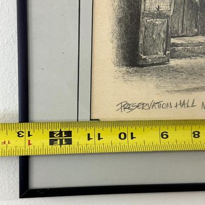 Don Davey “Preservation Hall” Framed, 1984