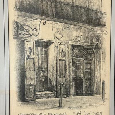 Don Davey “Preservation Hall” Framed, 1984