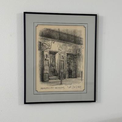 Don Davey “Preservation Hall” Framed, 1984