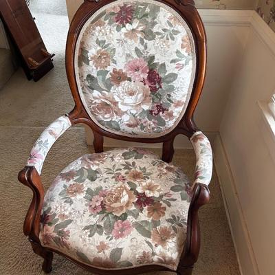 Upholstered armchair