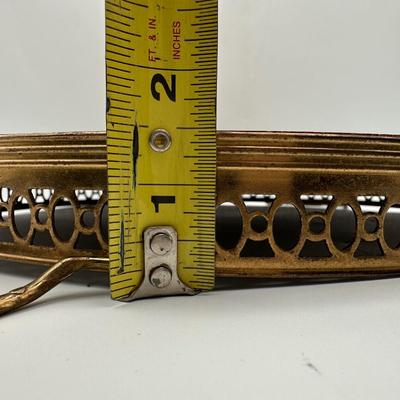 Mid Century Inlaid Wooden Serving Tray