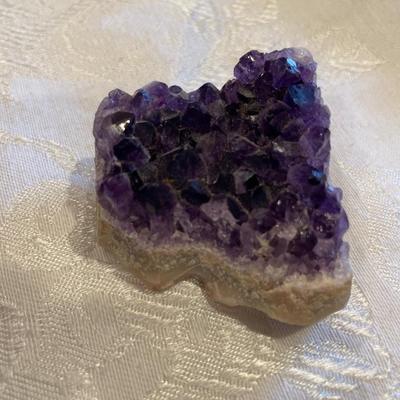 Amethyst cluster geode
