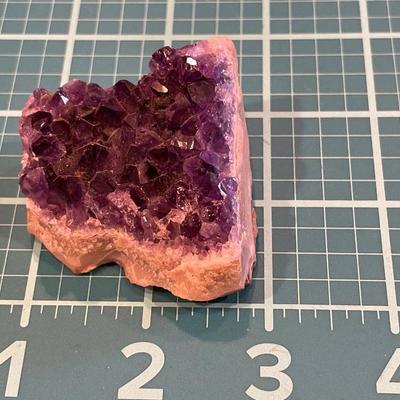 Amethyst cluster geode