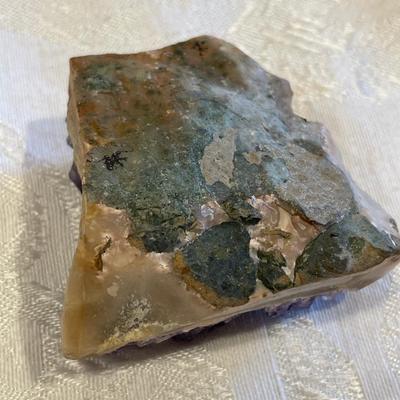 Amethyst cluster geode