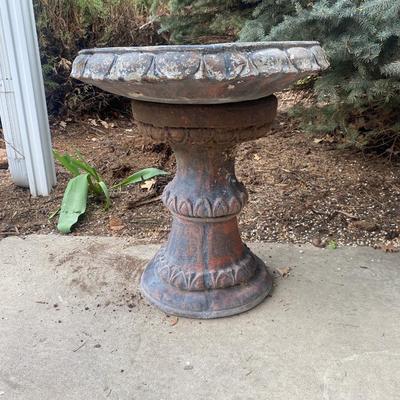 2 PIECE CONCRETE BIRD BATH