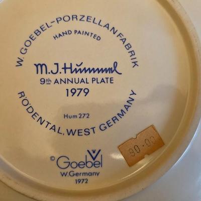 Hummel 1979 9th Annuel Plate