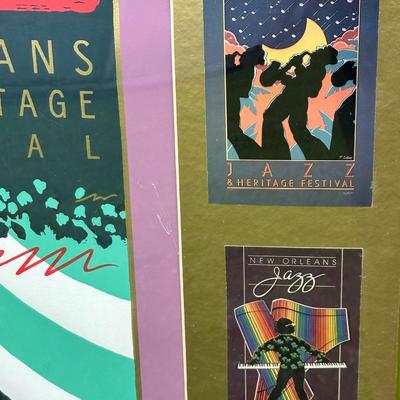 1985 New Orleans Jazz & Heritage Fest Numbered & Framed