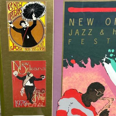 1985 New Orleans Jazz & Heritage Fest Numbered & Framed