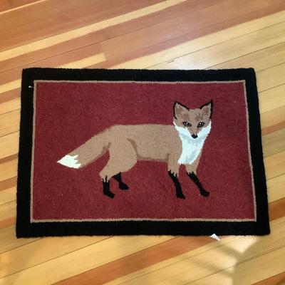 K702 Fox Hooked Wool Rug