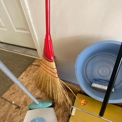 CLEANING SUPPLIES, MOP, BROOM CARPET SWEEPER & MORE