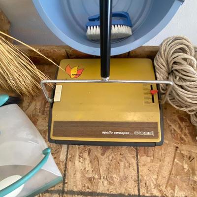 CLEANING SUPPLIES, MOP, BROOM CARPET SWEEPER & MORE