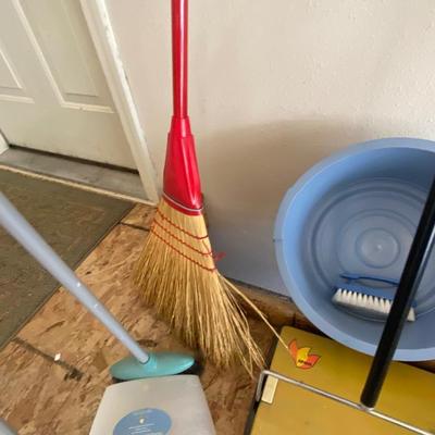 CLEANING SUPPLIES, MOP, BROOM CARPET SWEEPER & MORE