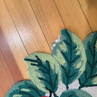 K707 Lady Bug Wool Hooked Rug