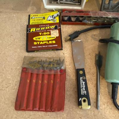 ROCKWELL CORDED DRILL, CRAFTSMAN SOCKETS, DRILL BITS AND MORE
