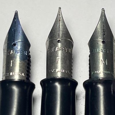 Schaefer translucent fountain pens (M, F, F)