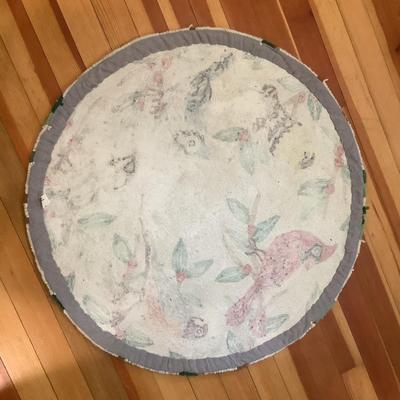 K713 Summer Birds Hooked Wool Rug