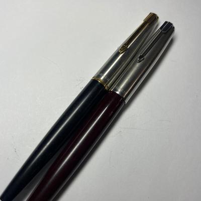 Two Parker fountain pens