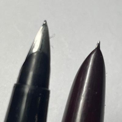 Two Parker fountain pens