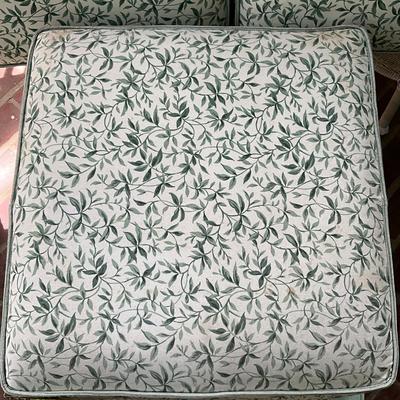 P615 Set of Three Green Leaf Cushions