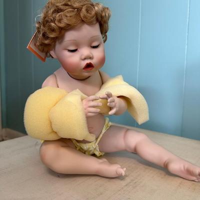 Ashton-Drake “Clean As A Whistle” Porcelain Doll with Accessories *New in Box*