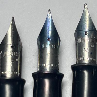 Sheaffer translucent fountain pens (M, F, F)