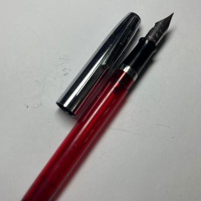 Sheaffer red fountain pen