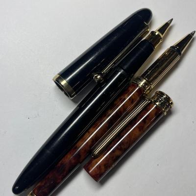 Keno pen (brown) & ink pen