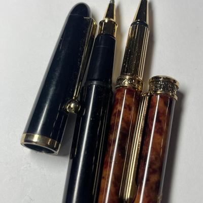 Keno pen (brown) & ink pen